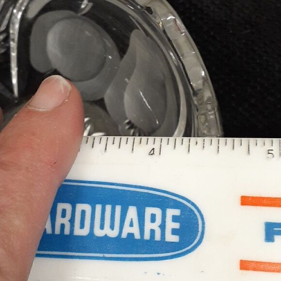 Beyer crystal  candy dish from Poznan Poland- 19th century - Picture 6 of 8